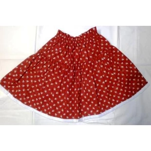Piros "pörgős" kis szoknya