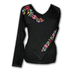 Hosszú ujjú női póló /fekete