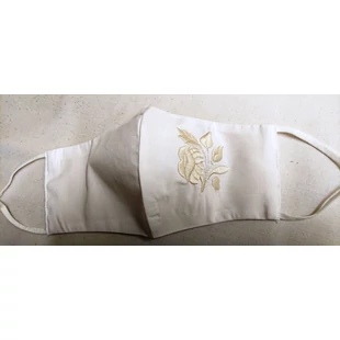 Fehér hímzett maszk   Fehér hímzett maszk