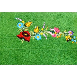 70x140-es frottir törölköző/zöld