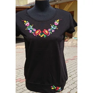 fekete lezser fazonú női póló