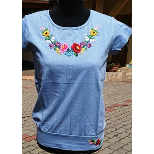 Világoskék lezser női póló