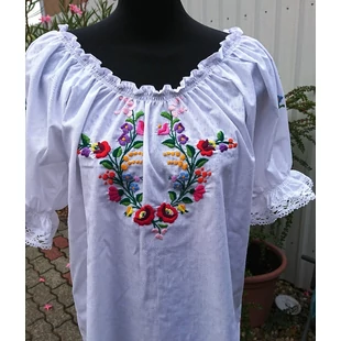 Puffos ujjú gumis női blúz