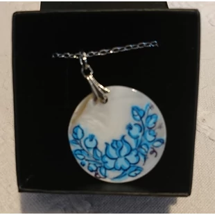 Közepes méretű medál /kék