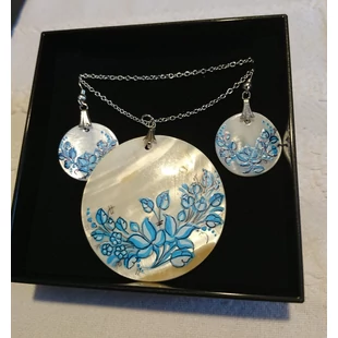 Nagy kerek medál +kerek fülbevaló