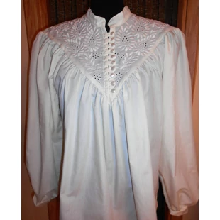 Sokgombos beige színű női blúz