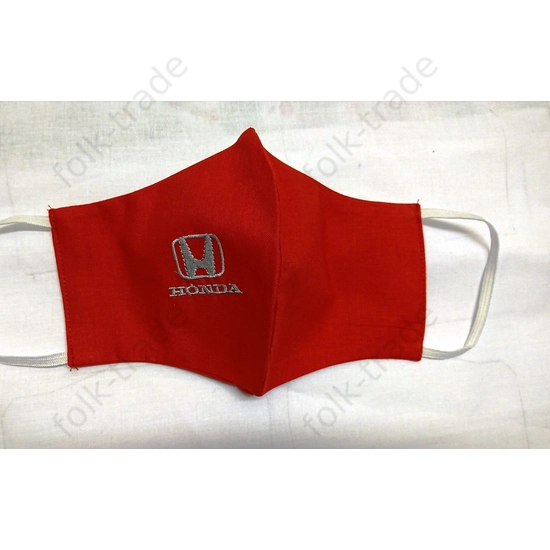 Hímzett maszk /Honda -piros